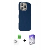 MARSİLYAN™- iPhone 16 Pro Max Kılıf Kozmos Klasik Prime - Siyah Bilvis 5in1 3D Magic Cam Ekran Koruyucu + Raze Metal Kamera Lens - BZ