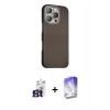 MARSİLYAN™- iPhone 16 Pro Max Kılıf Kozmos Klasik Prime - Siyah Bilvis 5in1 3D Magic Cam Ekran Koruyucu + Bilvis Titan Kamera Lens - TMGI