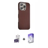 MARSİLYAN™- iPhone 16 Pro Max Kılıf Kozmos Klasik Prime - Siyah Bilvis 5in1 3D Magic Cam Ekran Koruyucu + Bilvis Titan Kamera Lens - TMGI