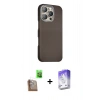 MARSİLYAN™- iPhone 16 Pro Max Kılıf Kozmos Klasik Prime - Siyah Bilvis 5in1 3D Magic Cam Ekran Koruyucu + Raze Metal Kamera Lens - CLTM