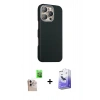 MARSİLYAN™- iPhone 16 Pro Max Kılıf Kozmos Klasik Prime - Siyah Bilvis 5in1 5D Magic Hayalet Cam Ekran Koruyucu + Raze Metal Kamera Lens - NLGY