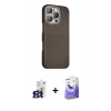 MARSİLYAN™- iPhone 16 Pro Max Kılıf Kozmos Klasik Prime - Siyah Bilvis 5in1 5D Magic Hayalet Cam Ekran Koruyucu + Titanyum Gri Bilvis Titan Kamera Lens