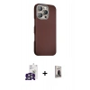MARSİLYAN™- iPhone 16 Pro Max Kılıf Kozmos Klasik Prime - Siyah Bilvis Hayalet Cam Ekran Koruyucu + Bilvis Titan Kamera Lens - GS