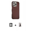 MARSİLYAN™- iPhone 16 Pro Max Kılıf Kozmos Klasik Prime - Siyah Bilvis Hayalet Cam Ekran Koruyucu + PVD Metal Kamera Lens - GS