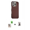 MARSİLYAN™- iPhone 16 Pro Max Kılıf Kozmos Klasik Prime - Siyah Bilvis Hayalet Cam Ekran Koruyucu + Raze Metal Kamera Lens - NLGY