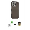 MARSİLYAN™- iPhone 16 Pro Max Kılıf Kozmos Klasik Prime - Siyah Buffer Cam Ekran Koruyucu + Raze Metal Kamera Lens - BZ