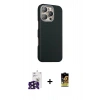 MARSİLYAN™- iPhone 16 Pro Max Kılıf Kozmos Klasik Prime - Siyah Buffer Cam Ekran Koruyucu + Bilvis Titan Kamera Lens - SH