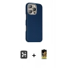 MARSİLYAN™- iPhone 16 Pro Max Kılıf Kozmos Klasik Prime - Siyah Buffer Cam Ekran Koruyucu + PVD Metal Kamera Lens - SH