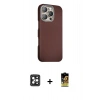 MARSİLYAN™- iPhone 16 Pro Max Kılıf Kozmos Klasik Prime - Siyah Buffer Cam Ekran Koruyucu + PVD Metal Kamera Lens - SH
