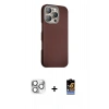 MARSİLYAN™- iPhone 16 Pro Max Kılıf Kozmos Klasik Prime - Siyah Buffer Hayalet Cam Ekran Koruyucu + Pers Alüminyum Kamera Lens - GS