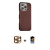 MARSİLYAN™- iPhone 16 Pro Max Kılıf Kozmos Klasik Prime - Siyah Buffer Hayalet Cam Ekran Koruyucu + Pers Alüminyum Kamera Lens - CLTM