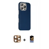 MARSİLYAN™- iPhone 16 Pro Max Kılıf Kozmos Klasik Prime - Siyah Buffer Hayalet Cam Ekran Koruyucu + Pers Alüminyum Kamera Lens - CLTM