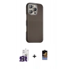 MARSİLYAN™- iPhone 16 Pro Max Kılıf Kozmos Klasik Prime - Siyah Buffer Hayalet Cam Ekran Koruyucu + Bilvis Titan Kamera Lens - SH