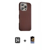 MARSİLYAN™- iPhone 16 Pro Max Kılıf Kozmos Klasik Prime - Siyah Buffer Hayalet Cam Ekran Koruyucu + Siyah PVD Metal Kamera Lens