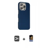 MARSİLYAN™- iPhone 16 Pro Max Kılıf Kozmos Klasik Prime - Siyah Buffer Hayalet Cam Ekran Koruyucu + Siyah PVD Metal Kamera Lens