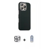 MARSİLYAN™- iPhone 16 Pro Max Kılıf Kozmos Klasik Prime - Siyah Joko Magic 5D Cam + Pers Alüminyum Kamera Lens - GI