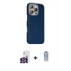 MARSİLYAN™- iPhone 16 Pro Max Kılıf Kozmos Klasik Prime - Siyah Joko Magic 5D Cam + Gümüş Bilvis Titan Kamera Lens