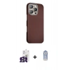 MARSİLYAN™- iPhone 16 Pro Max Kılıf Kozmos Klasik Prime - Siyah Joko Magic 5D Cam + Gümüş Bilvis Titan Kamera Lens