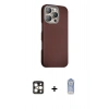 MARSİLYAN™- iPhone 16 Pro Max Kılıf Kozmos Klasik Prime - Siyah Joko Magic 5D Cam + PVD Metal Kamera Lens - GD