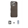 MARSİLYAN™- iPhone 16 Pro Max Kılıf Kozmos Klasik Prime - Siyah Joko Magic 5D Cam + PVD Metal Kamera Lens - GS