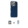 MARSİLYAN™- iPhone 16 Pro Max Kılıf Kozmos Klasik Prime - Siyah Joko Magic 5D Cam + PVD Metal Kamera Lens - GS