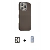 MARSİLYAN™- iPhone 16 Pro Max Kılıf Kozmos Klasik Prime - Siyah Joko Magic 5D Cam + PVD Metal Kamera Lens - GD