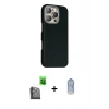 MARSİLYAN™- iPhone 16 Pro Max Kılıf Kozmos Klasik Prime - Siyah Joko Magic 5D Cam + Raze Metal Kamera Lens - SH