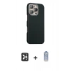 MARSİLYAN™- iPhone 16 Pro Max Kılıf Kozmos Klasik Prime - Siyah Joko Magic 5D Cam + PVD Metal Kamera Lens - SH