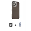 MARSİLYAN™- iPhone 16 Pro Max Kılıf Kozmos Klasik Prime - Siyah Joko Magic 5D Cam + PVD Metal Kamera Lens - SH