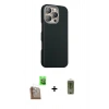 MARSİLYAN™- iPhone 16 Pro Max Kılıf Kozmos Klasik Prime - Siyah Joko Magic 5D Hayalet Cam + Çöl Titanyum Raze Metal Kamera Lens