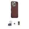 MARSİLYAN™- iPhone 16 Pro Max Kılıf Kozmos Klasik Prime - Siyah Joko Magic 5D Hayalet Cam + Gümüş Bilvis Titan Kamera Lens