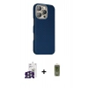 MARSİLYAN™- iPhone 16 Pro Max Kılıf Kozmos Klasik Prime - Siyah Joko Magic 5D Hayalet Cam + Gümüş Bilvis Titan Kamera Lens