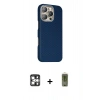 MARSİLYAN™- iPhone 16 Pro Max Kılıf Kozmos Klasik Prime - Siyah Joko Magic 5D Hayalet Cam + Gümüş PVD Metal Kamera Lens