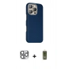 MARSİLYAN™- iPhone 16 Pro Max Kılıf Kozmos Klasik Prime - Siyah Joko Magic 5D Hayalet Cam + Pers Alüminyum Kamera Lens - GI
