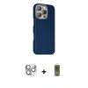 MARSİLYAN™- iPhone 16 Pro Max Kılıf Kozmos Klasik Prime - Siyah Joko Magic 5D Hayalet Cam + Pers Alüminyum Kamera Lens - GS