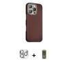 MARSİLYAN™- iPhone 16 Pro Max Kılıf Kozmos Klasik Prime - Siyah Joko Magic 5D Hayalet Cam + Pers Alüminyum Kamera Lens - GS
