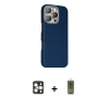 MARSİLYAN™- iPhone 16 Pro Max Kılıf Kozmos Klasik Prime - Siyah Joko Magic 5D Hayalet Cam + PVD Metal Kamera Lens - GD