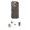 MARSİLYAN™- iPhone 16 Pro Max Kılıf Kozmos Klasik Prime - Siyah Joko Magic 5D Hayalet Cam + Raze Metal Kamera Lens - NLGY