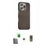 MARSİLYAN™- iPhone 16 Pro Max Kılıf Kozmos Klasik Prime - Siyah Joko Magic 5D Hayalet Cam + Raze Metal Kamera Lens - SH