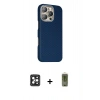 MARSİLYAN™- iPhone 16 Pro Max Kılıf Kozmos Klasik Prime - Siyah Joko Magic 5D Hayalet Cam + PVD Metal Kamera Lens - SH