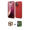 MARSİLYAN™- iPhone 16 Pro Max Kılıf Kozmos Yansıma Özel Seri - Şeffaf 360 Full Body Arka Koruyucu + Pers Alüminyum Kamera Lens - CLTM