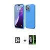 MARSİLYAN™- iPhone 16 Pro Max Kılıf Kozmos Yansıma Özel Seri - Şeffaf 360 Full Body Arka Koruyucu + PVD Metal Kamera Lens - GS