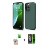 MARSİLYAN™- iPhone 16 Pro Max Kılıf Kozmos Yansıma Özel Seri - Şeffaf 360 Full Body Arka Koruyucu + Raze Metal Kamera Lens - NLGY