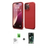 MARSİLYAN™- iPhone 16 Pro Max Kılıf Kozmos Yansıma Özel Seri - Siyah 360 Mat Full Body Arka Koruyucu + Raze Metal Kamera Lens - BZ