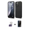 MARSİLYAN™- iPhone 16 Pro Max Kılıf Kozmos Yansıma Özel Seri - Siyah 3D Antistatik Hayalet Cam Ekran Koruyucu + Bilvis Titan Kamera Lens - TMGI