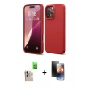 MARSİLYAN™- iPhone 16 Pro Max Kılıf Kozmos Yansıma Özel Seri - Siyah 3D Antistatik Mat Seramik Nano Ekran Koruyucu + Raze Metal Kamera Lens - NLGY