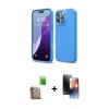 MARSİLYAN™- iPhone 16 Pro Max Kılıf Kozmos Yansıma Özel Seri - Siyah 3D Antistatik Mat Seramik Nano Ekran Koruyucu + Raze Metal Kamera Lens - CLTM