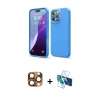 MARSİLYAN™- iPhone 16 Pro Max Kılıf Kozmos Yansıma Özel Seri - Siyah 3D Antistatik Seramik Nano Ekran Koruyucu + Çöl Titanyum Pers Alüminyum Kamera Lens