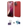 MARSİLYAN™- iPhone 16 Pro Max Kılıf Kozmos Yansıma Özel Seri - Siyah 3D Antistatik Seramik Nano Ekran Koruyucu + Bilvis Titan Kamera Lens - SH