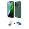 MARSİLYAN™- iPhone 16 Pro Max Kılıf Kozmos Yansıma Özel Seri - Siyah 3D Antistatik Seramik Nano Ekran Koruyucu + Bilvis Titan Kamera Lens - TMGI